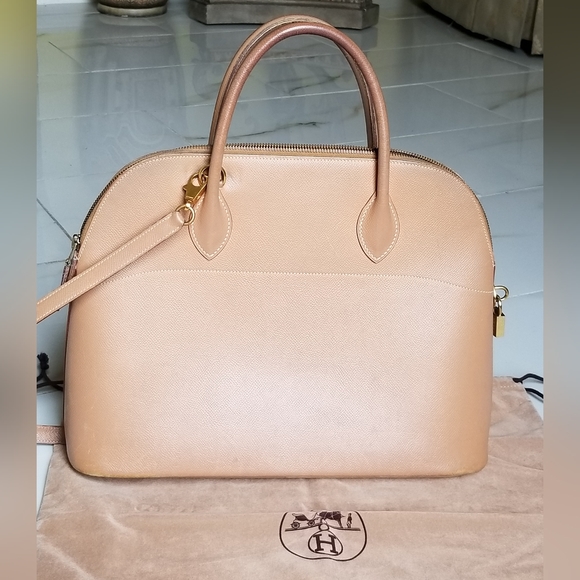 HERMES BOLIDE 35 Veau Graine Courchevel satchel - Picture 8 of 16